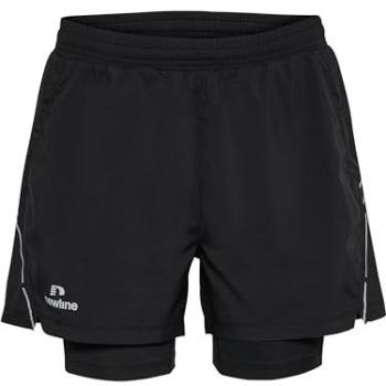 Short 2 en 1 Noir Femme Newline Poche Zip