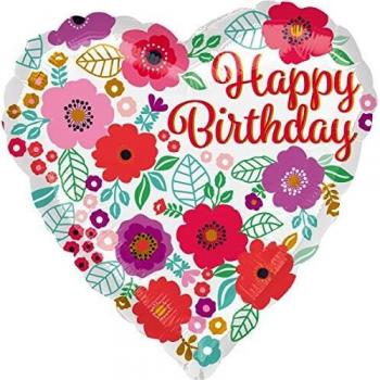 Happy Birthday Folienballon 43cm