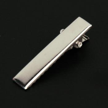 50pcs Silver Alligator Hair Clips for DIY Hair Bows
