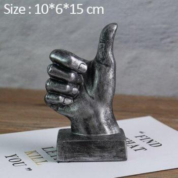 Vintage Finger Statue Home Decor