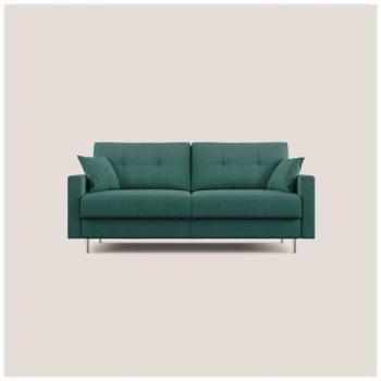 Megan Sofá Convertible Microfibra Extraíble 140×197 cm – Verde/Gris