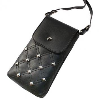 Ksix Funda Semirrígida con Colgante para Smartphone, Negro