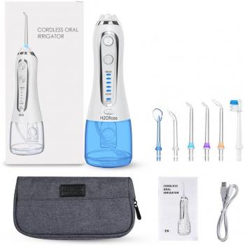 Irrigateur buccal 5 modes 300ml USB avec 5 jets nettoyants