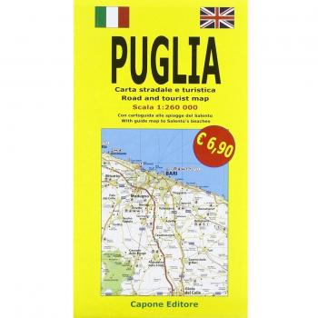 Puglia. Carta stradale e guida turistica. Con cartoguida alle spiagge del Salento 1:260.000. Ediz. italiana e inglese