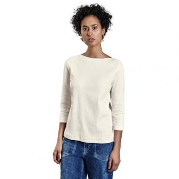 STREET ONE Langarmshirt Ripp-Detail