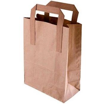 Environmentally Conscious Fiesta Green Extra-Large Brown Paper Grocery Bags (Pack of 250)