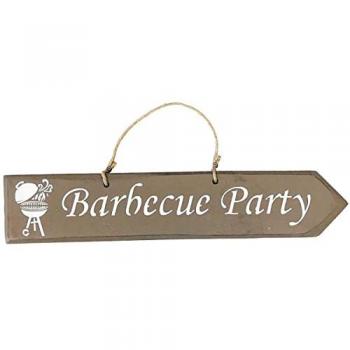 Plaque décorative bois BBQ – taupe