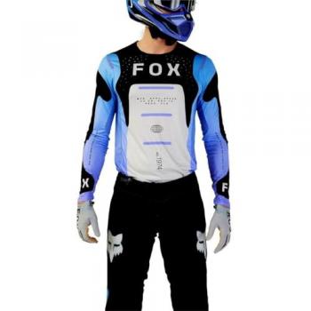 Maillot de motocross FOX Flexair Magnetic Noir-Violet 2XL