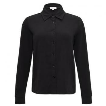 S.Oliver RED LABEL Bluse Regular Fit, Umlegekragen, Größe 36, schwarz