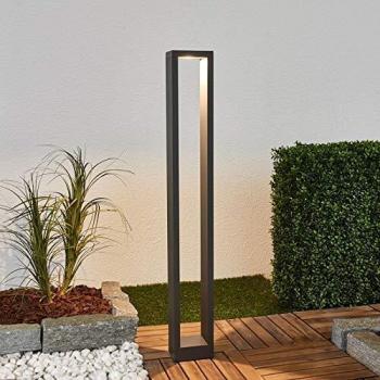 Lámpara de exterior Jupp, negro, aluminio, Lucande