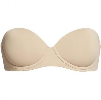 Calvin Klein Trägerloser Bügel-BH, Beige, Größe 70B