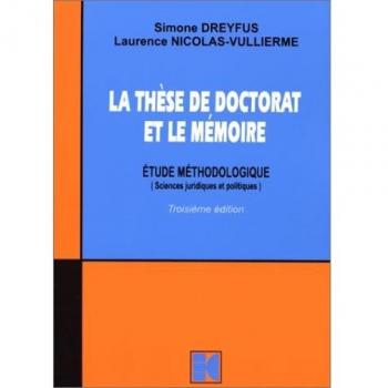 LA THESE DE DOCTORAT ET LE MEMOIRE