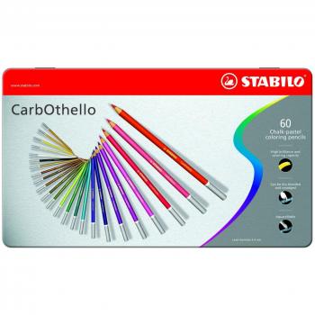 CarbOthello Matite Colorate Stabilo – Scatola Metallo con 60 Pezzi