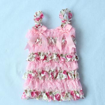 Falda de boda para niña con flores