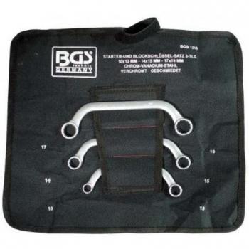 Set di chiavi a cricchetto C 3 pezzi 10x13