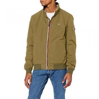 Chaqueta Bomber Tommy Hilfiger con Parche, Verde, XL para Hombre