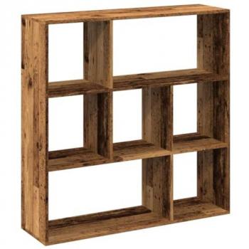 Libreria Divisorio in Legno Antico 102x29x103,5 cm in Truciolato