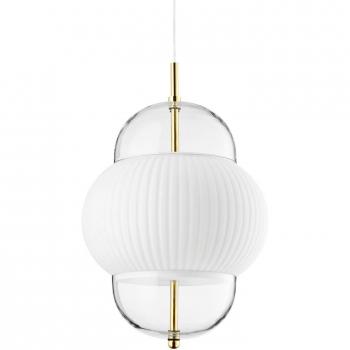 Luce Sospesa Shahin XL 38cm 5 Luce Bianco-Transparente