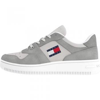 Tommy Jeans Ledersneaker mit Label-Patch Modell 'BASKET', Größe 42