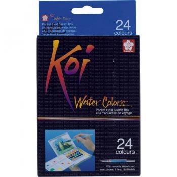 Coffret de peinture aquarelle Koi 24 couleurs