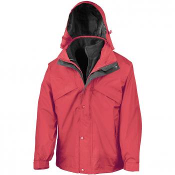 XS Red Zip‑Clip Waterproof Fleece Liner 3‑in‑1