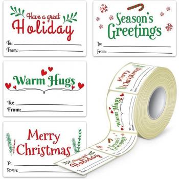 Handwritten Name Christmas Tags