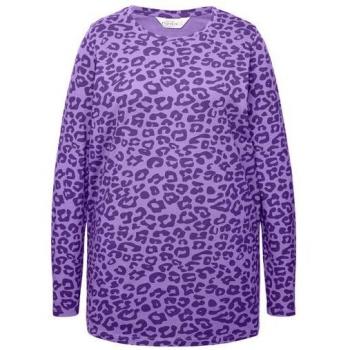 Longsleeve in Übergröße mit Leo-Muster