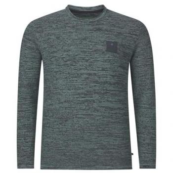 Herren Rundhalspullover Earl Barnet Petrol 100% Baumwolle Gr. XXL