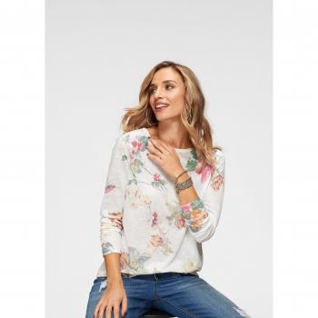 ANISTON CASUAL Langarmshirt mit buntem Blumendruck