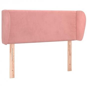 Kopfteil Rosa 83x23x78/88 cm Samt
