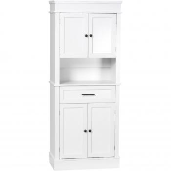 HOMCOM Móvel de Cozinha com 4 Portas e Gaveta