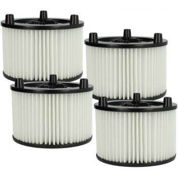 Filtre Plissé VH BW 4 pièces – Compatibilité Bosch AdvancedVac 20 & UniversalVac 15 – Blanc