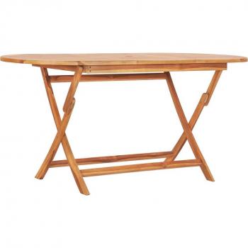 Table de Jardin en Teck Pliable 160x80x75 cm Prolenta Premium