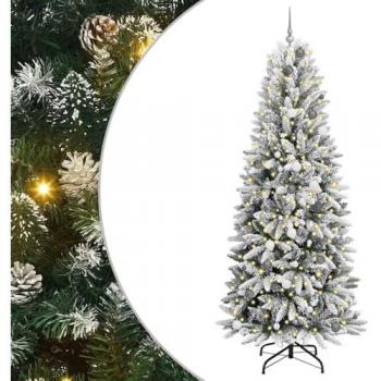 Albero di Natale 240 cm Bianco in PVC – modello stand-up