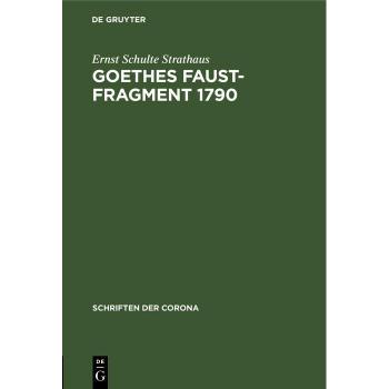Vitalsource Technologies, Inc. Goethes Faust-Fragment 1790
