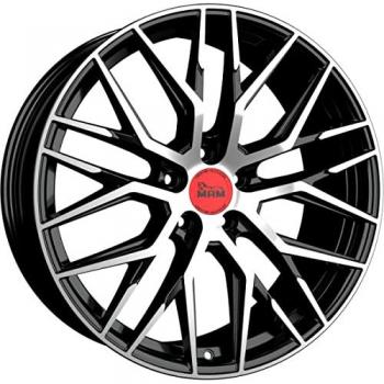 MAMRS 7.5x17 ET45 5/112 Llanta Negra MAM Wheels Front Polish