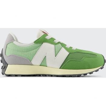 New Balance Kinderfreizeitschuhe 327 in Grün/Grau, Synthetik, Größe 33