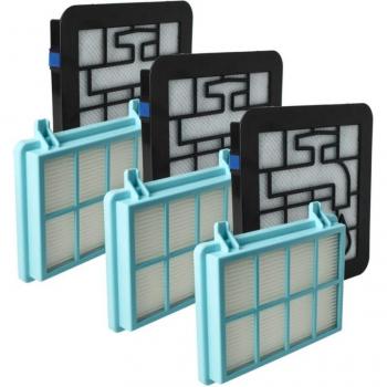 Lot de 9 Filtres Compatible avec Philips PowerPro Compact FC9351/01