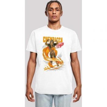 F4NT4STIC Damen T-Shirt L Weiß – ohne Bündchen, Star‑Wars Chewbacca Wookiee Gigantic Print