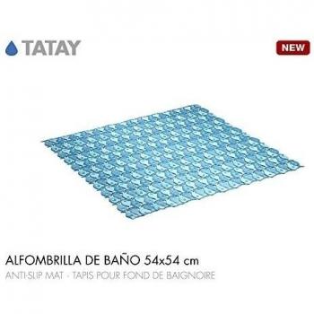 Tatay alfombra baño 54x54 azul  55