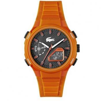 Lacoste Chronograph »LC33« – Herren-Armbanduhr, Silikonarmband, analog & digital