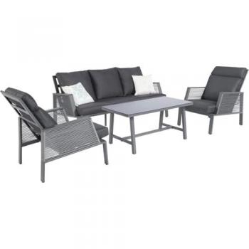 Primaster Aluminium Lounge Set Cervia – Outdoor Sofa Garnitur, wetterbeständig