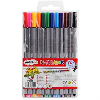 Set de 12 rotuladores de punta fina 0.4mm