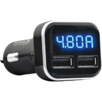 Adaptateur USB 4.8A avec indicateur LED pour voiture