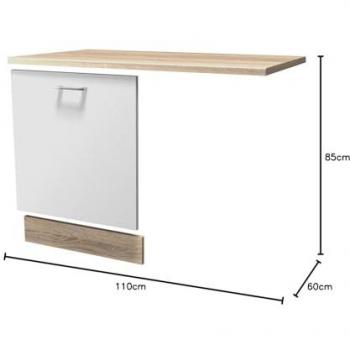 Flex-Well Frontblende Samoa, 110 x 85 x 60 cm, Küchenschrank Unterschrank