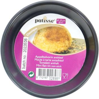 Zwarte Patisse Appelbol van 10 cm, RVS Constructie