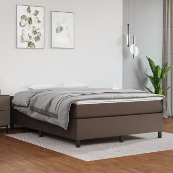 VidaXL Kunstlederbett 140x190 cm Braun