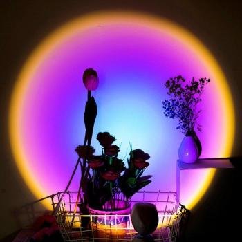 Rainbow LED Projector Lamp
