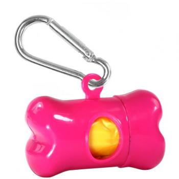 OssuDispenser Fucsia: Porta Sacchetti Igienici Micro per Cani – 1 Rotolo