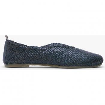 Bailarinas Cuplé con diseño trenzado, en azul marino (modelo 300670)